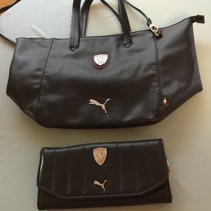 Puma handbag and purse